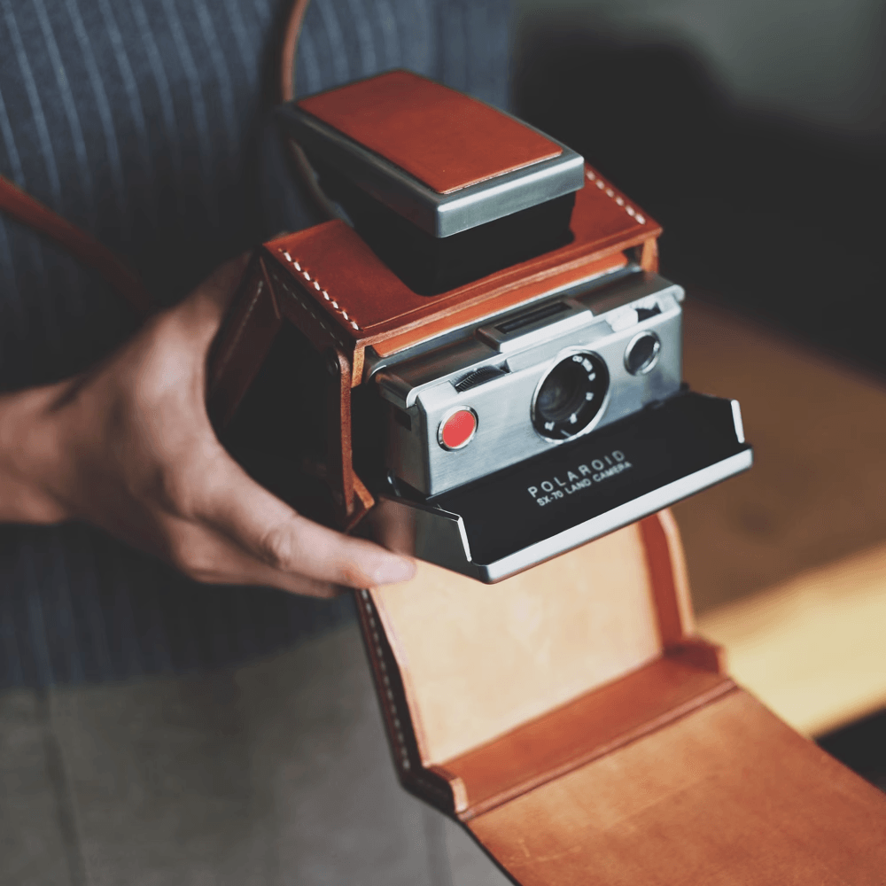 Polaroid SX-70 Camera Ever-Ready Case - AMILO LEATHERCRAFT