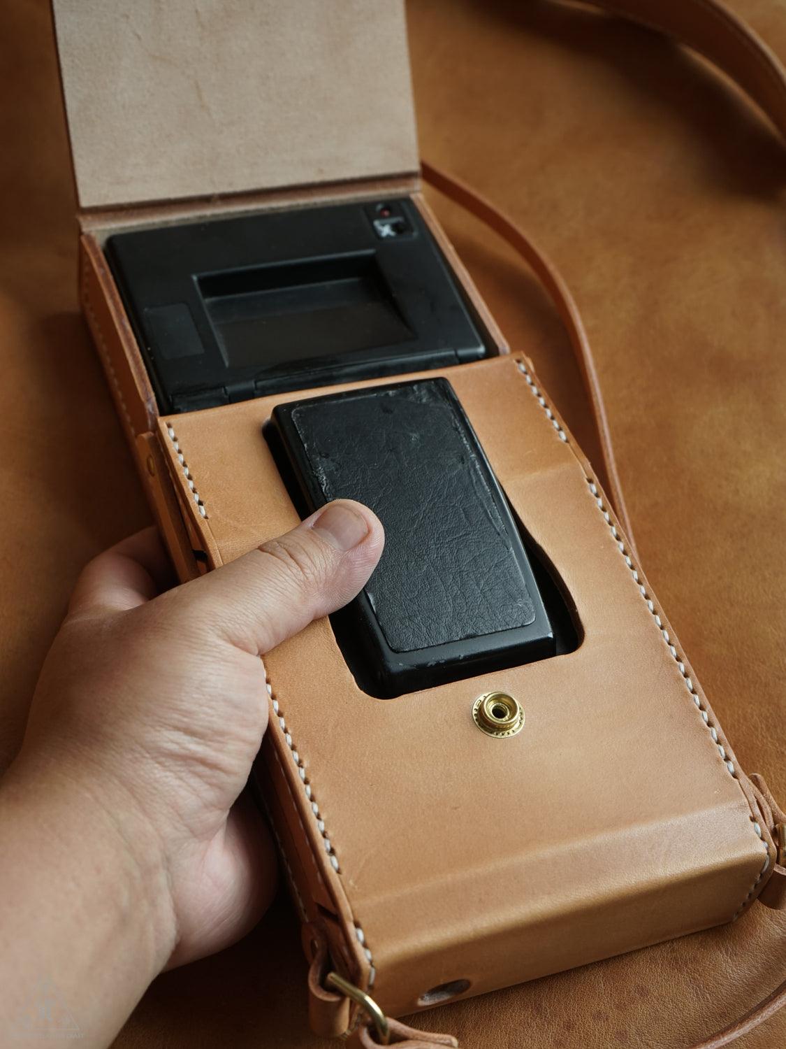 Polaroid SLR680/690 Camera Ever Ready Case made with Leather - AMILO LEATHERCRAFT